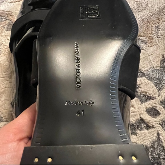 VICTORIA BECKMAN leather loafers size 41 made in Italy - Picture 11 of 13